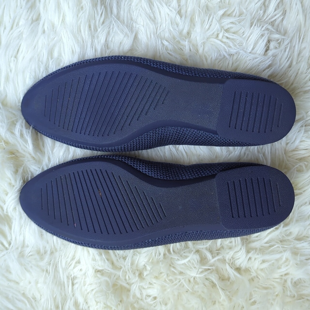 Allbirds Blue Tree Breezer Point Ballet Flats, Hazy Indigo Blue, Size 9 - Picture 2 of 8